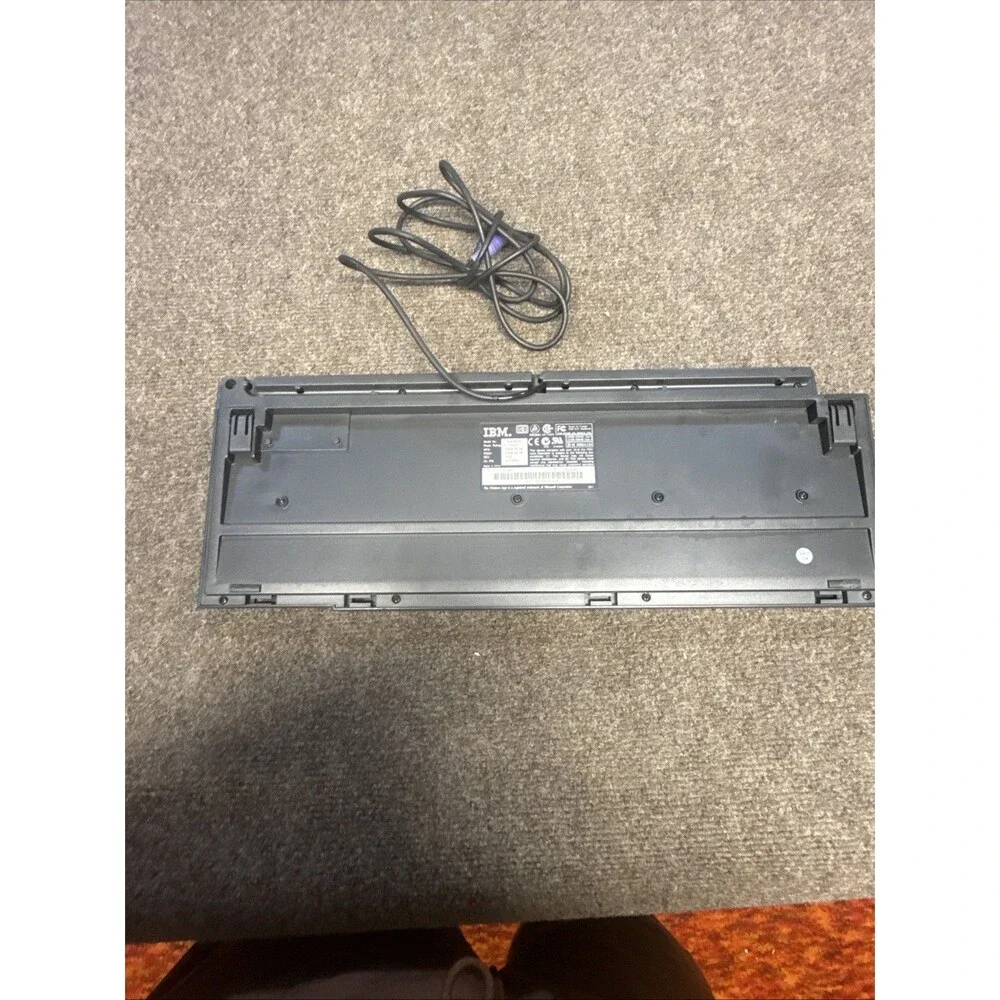 IBM Black Wired Keyboard KB-9910 Works